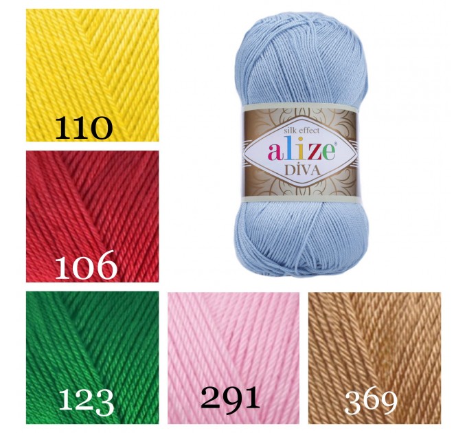 Alize Diva Stretch, Microfiber Yarn, Acrylic Yarn, Bikini Yarn