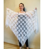 Prayer shawl Bridal shawl pin Bridesmaid Shawl Wedding Cape Wrap Gift-for-women-mom-her-birthday-gift-grandma Easy Lace hand knit shawl Gray