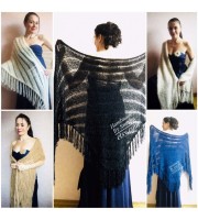 Black Knit Bridesmaid shawl Beige Wedding wrap Bridal Bolero gift for her Ivory Winter Shrug White cover up Gray Fuzzy Capelet Royal Blue