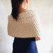 Winter Wedding shawl Bridal Bolero Shrug Ivory gift for her Beige knit wrap Red bridesmaid Cape White cover up Gray Fuzzy Capelet Royal Blue