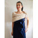 Winter Wedding shawl Bridal Bolero Shrug Ivory gift for her Beige knit wrap Red bridesmaid Cape White cover up Gray Fuzzy Capelet Royal Blue
