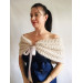 Winter Wedding shawl Bridal Bolero Shrug Ivory gift for her Beige knit wrap Red bridesmaid Cape White cover up Gray Fuzzy Capelet Royal Blue
