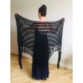 Black Lace shawl pin brooch Beige Knit Bridal Cape Bridesmaid shawl Wedding wrap Ivory gift for women White cover up Gray Capelet Royal Blue