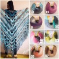 Angora RAINBOW Vizel Alpaca 5-8SET fingering yarn Lace Crochet Art yarn Shawl Scarf Knit Multicolor Poncho Sweater Cardigan Wrap Hat pattern