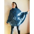 Knit Poncho Sweater Women Plus Size Chunky Wool Crochet Poncho Alpaca Loose Cable Knit Sweater Oversized Cape Coat Black Red White Winter