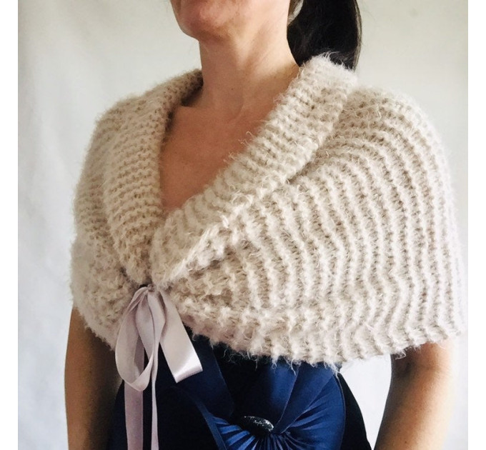 Wedding shawl Bridesmaid bolero, Bridal wrap Bridesmaid fur shawl Winter wedding Bridesmaid shrug, Bridal gift, Bride coverup, mohair stole