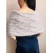 Bridesmaid shawl bridal cover up faux fur wrap bridal capelet wedding jacket knit wedding bolero mohair shrug knitted bolero navy blue