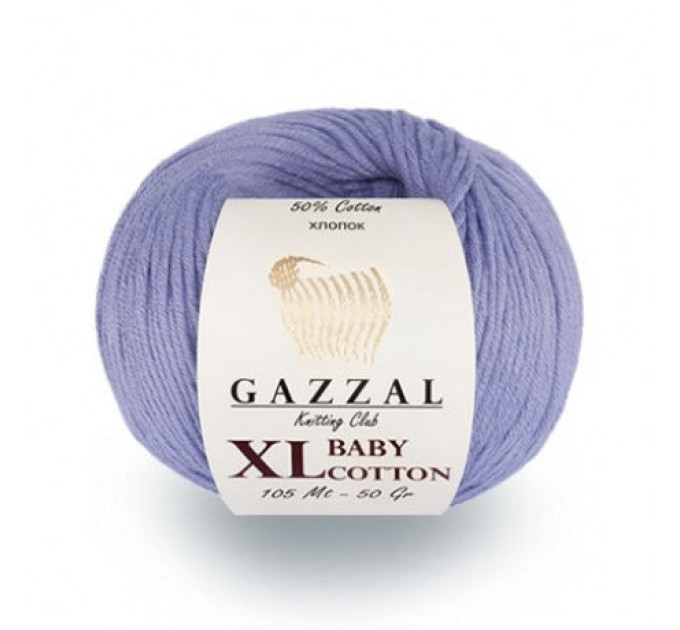 Gazzal BABY COTTON XL Yarn Organic Cotton Yarn Hypoallergenic Vegan Yarn  Baby Yarn Booties Crochet Sweater