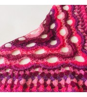 Crochet Shawl Wraps Outlander knitted festival woman Triangle Scarf Fringe Pink Multicolor Lace Evening Shawl Green Blue Red Violet Orange