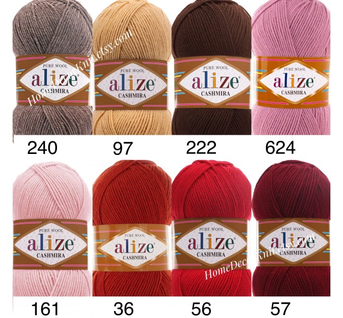 ALIZE CASHMIRA Yarn 100 Wool Knitting Yarn Wool Shawl Crochet Yarn Knitting  Cardigan Sweater Poncho Scarf