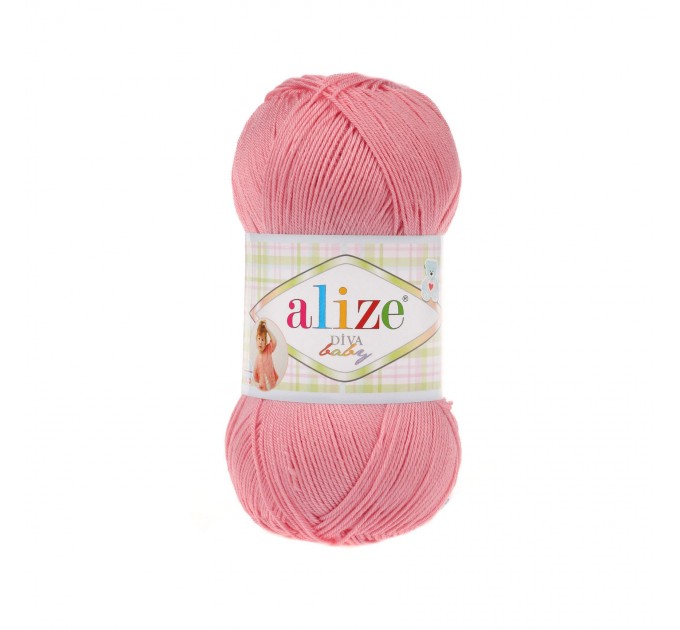 Alize Diva Yarn, 100% Acrylic, 100 Grams, 350 Meters, Yarn Baby Blanket,  Yarn Baby Boats, Yarn Baby Bonnet, Yarn Baby Cardigan, Yarn Baby 