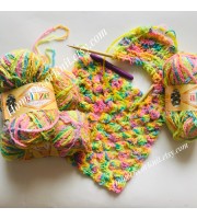 ALIZE SOFTY Yarn Gradient Yarn Multicolor Yarn For Kids Rainbow Yarn Plush Yarn Baby Yarn Soft Yarn Color Mix Knitting Yarn