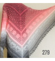 Crochet Shawl Wraps Pink Shawl Lace Boho Triangle Scarf for Women Rainbow Floral Cotton Hand Knit Shawl Large Vegan