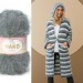  NAKO Paris, fluffy yarn, Faux fur yarn Crochet yarn, acrylic yarn, Knitting yarn, winter yarn Shawl yarn hat yarn, cardigan, scarf, pullover  Yarn  