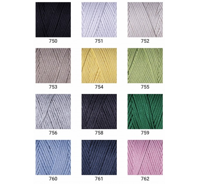 YarArt MACRAME COTTON Yarn, Cotton Yarn, Cotton cord, Macrame yarn, Crochet  Rugs, Cord Yarn, Rug Yarn
