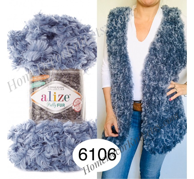 Alize Puffy Loop Yarn,hypoallergenic Blanket Yarn,baby Soft Yarn,finger  Knitting,chunky Yarn,no Hook No Needle 