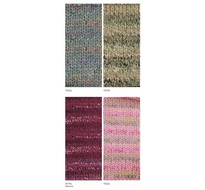 NAKO SPAGHETTI EFFECT Yarn Multicolor Wool Yarn Acrylic Gradient Rainbow  Yarn Knitting Scarf Hat Sweater Poncho Crochet Shawl Socks Cardigan
