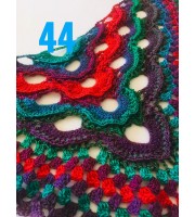 Crochet Shawl Wraps Outlander knitted festival woman Burnt Orange Triangle Scarf Fringe Multicolor Lace Evening Shawl Green Blue Red