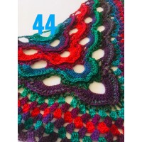 Crochet Shawl Wraps Outlander knitted festival woman Burnt Orange Triangle Scarf Fringe Multicolor Lace Evening Shawl Green Blue Red