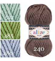 ALIZE SUPERLANA MEGAFIL Yarn Wool Yarn Super Bulky Yarn Acrylic Wool Super Chunky Yarn Crochet Yarn Knitting Yarn Crochet Sweater Poncho