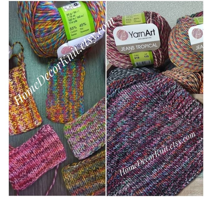 Cotton Yarn, YarnArt JEANS TROPICAL, Gradient Yarn, Knitting Yarn, Crochet,  Multicolor Yarn, soft yarn, Baby Yarns