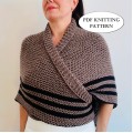 PDF Knitting Pattern Outlander Claire shawl sontag shoulder wrap gifts digital instant download historical costume easy crochet cosplay