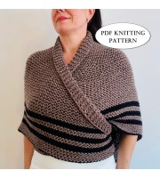 PDF Knitting Pattern Outlander Claire shawl sontag shoulder wrap gifts digital instant download historical costume easy crochet cosplay