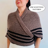 PDF Knitting Pattern Outlander Claire shawl sontag shoulder wrap gifts digital instant download historical costume easy crochet cosplay