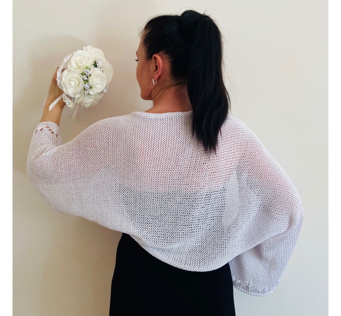 Knit alpaca shrug, wool bolero, mohair like soft and light hand knit knitwear, gift hotsell for her