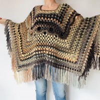 Brown poncho hoodie ombre wool cape poncho fringe alternative clothing boho shawl knit poncho black halloween poncho wrap mexico poncho