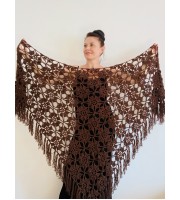 Brown bridal shawl bride shawl cotton wedding dress cape bridal party shawl bridesmaid shawl bachelorette party bridal cover up