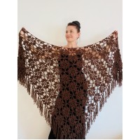 Brown bridal shawl bride shawl cotton wedding dress cape bridal party shawl bridesmaid shawl bachelorette party bridal cover up