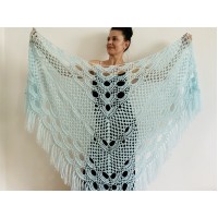 Mint triangle shawl fringe lace wedding cape bridal shawl wedding dress shawl bridal cape bridesmaid shawl wedding capelet bride shawl