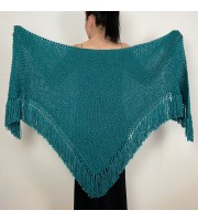 Emerald Wedding Shawl Alpaca Wool Bridal Shoulders Wraps Bride Evening Triangle Knit Scarf