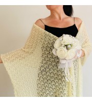 lvory bridal shawl, white wedding shawl, cream bride cover up, lace bridal scarf, bridesmaid lightweight evening shoulder wrap, mohair pashmina scarf