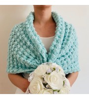 Mint Wedding Bolero Wool Bridal Stole Bride Shawl For Dress 