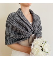 Gray shrug bridal bolero wedding dress cape bachelorette party bridal shrug prom bolero shrug bridal cape wedding stole bride cover up