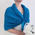 Turquoise bridal shawl wool wedding shrug bridal party shawl wedding capelet bridesmaid shrug bride bolero bride capelet bridal stole