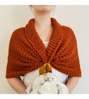 Burnt orange cover up bridal shrug wedding shrug bridesmaid shrug wedding bolero bride bolero bridesmaid bolero bridal shawl for wedding