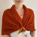 Burnt Orange Wedding Stole For Dress Bridal Bolero Mother Of Bride Shawls And Wraps