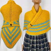 Outlander Claire celtic wool shawl sontag triangle alpaca shawl yellow knit shoulder wrap inspired Outlander gifts for mom sister wife