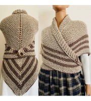 Outlander Claire alpaca shawl wool knit shoulder wrap inspired Carolina shawl winter sontag triangle shawl Outlander gifts wife mom sister