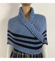 Outlander shawl for sale blue wool sontag shawl for sale Carolina shawl wrap for women Claire Fraser costume mother's day gifts