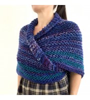 Outlander inspired Claire shawl blue rent Carolina shawl sontag triangle wool shawl warm knit shoulder wrap winter celtic shawl