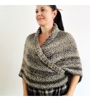 Brown outlander shawl Claire's Shawl sontag shawl alpaca wool shawl shoulder wrap triangle shawl Carolina Shawl outlander costume