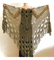 Yellow black lace shawl bridal shawl wedding capelet triangle shawl fringe wool bride stole bridesmaid capelet bride wrap