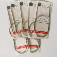 Circular Knitting Needles, Fixed Circular Tross in Silicone, All Lengths and Sizes, 2 2.5 3 3.5 4 4.5 5 5.5 6 7 8 9 10mm 80cm 120cm