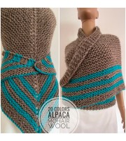 Outlander Claire shawl alpaca shoulder wrap sontag wool triangle shawl scottish Inspired anniversary gift wife mom sister