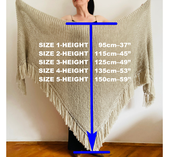 Blue Wedding Shawl For Bride Alpaca Wool Bridal Shoulder Wrap Women Triangle Scarf Knit