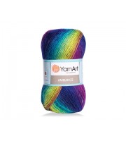 YarnArt AMBIANCE Rainbow Gradient Wool Yarn 100 g 250 meters Multicolor Wool yarn for crochet Shawl Scarf yarn magic soft color choice yarn